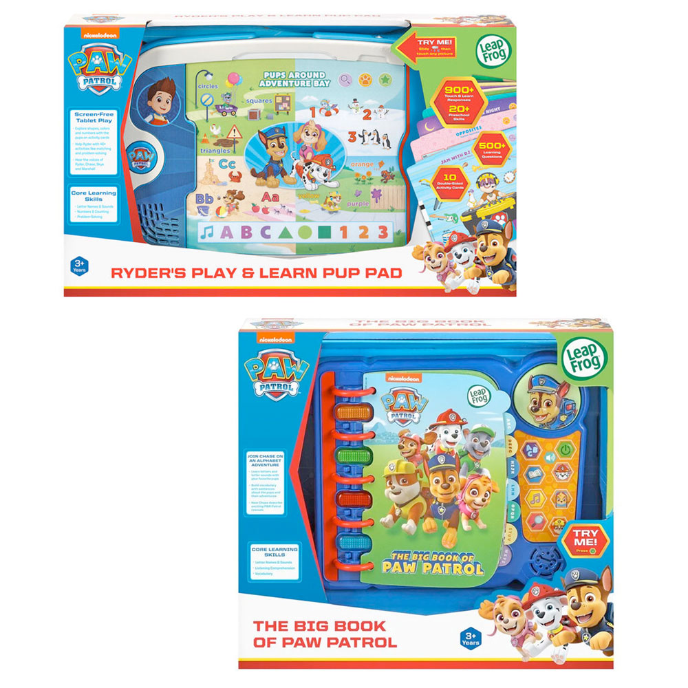 LeapFrog PAW Patrol Value Pack Pup Pad Book Educational Toys Yogee Toys