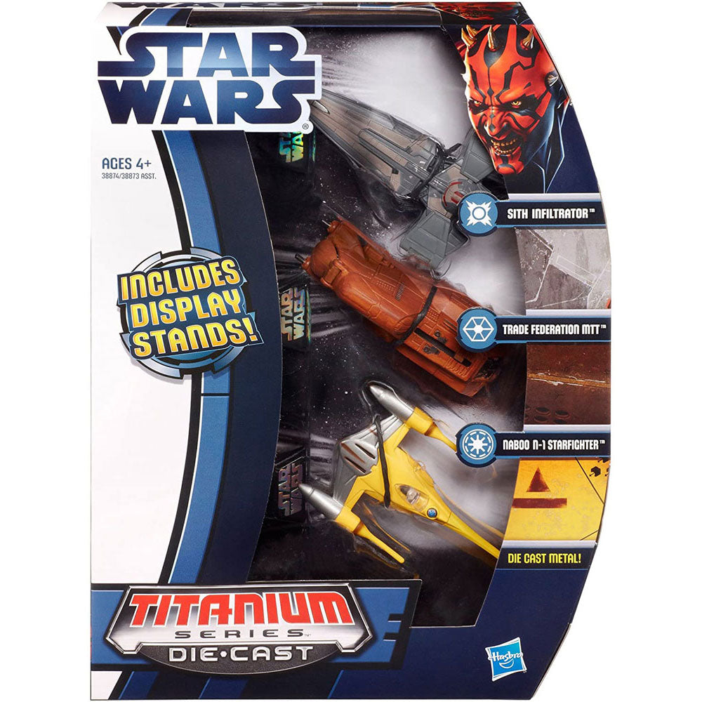 Star Wars Sith Infiltrator, Trade Federation MTT & Naboo N-1