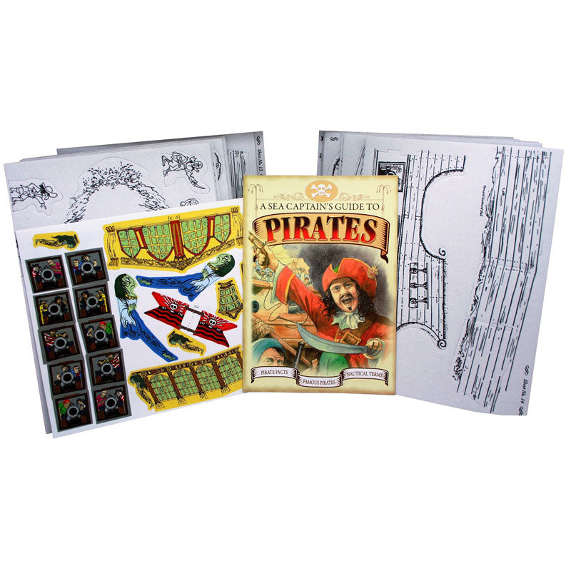 [DISCONTINUED] Top That Press Out and Build Value Pack - Pirate Ship & Human Skeleton