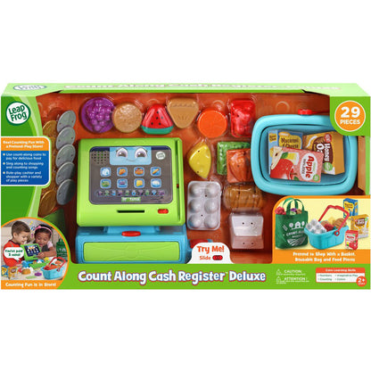 Count-Along Cash Register Deluxe Pretend Play Toy by LeapFrog in packaging