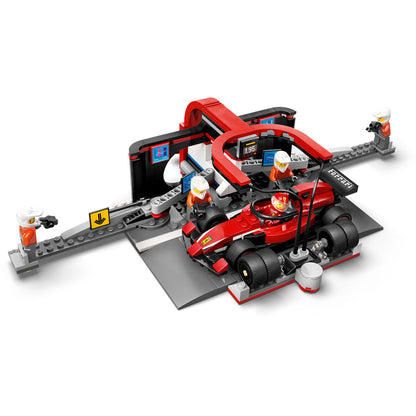 LEGO City 60443 F1 Pit Stop & Pit Crew with Ferrari Car