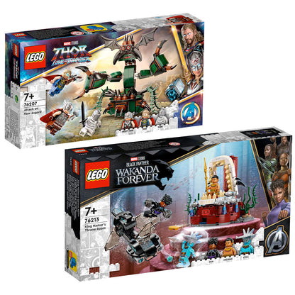 [DISCONTINUED] LEGO Marvel Value Pack - 76207 Attack on New Asgard & 76213 King Namor’s Throne Room