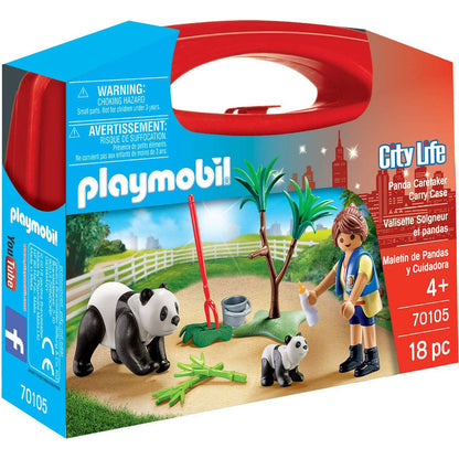 [DISCONTINUED] Playmobil Carry Case Value Pack - Panda Caretaker & Dino Explorer