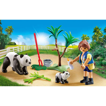 [DISCONTINUED] Playmobil Carry Case Value Pack - Panda Caretaker & Dino Explorer