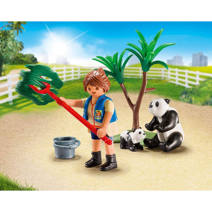 [DISCONTINUED] Playmobil Carry Case Value Pack - Panda Caretaker & Dino Explorer