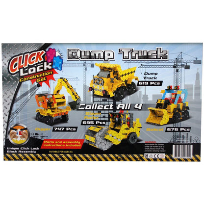 [DISCONTINUED] Click Lock Dump Truck 619 Piece Construction Set