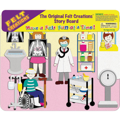 The Original Felt Creations Hospital Story Board for boys and girls