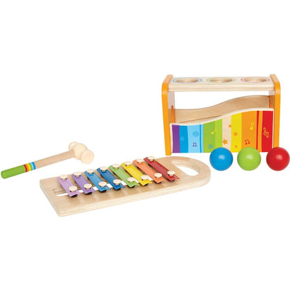 [DISCONTINUED] Hape Wooden Early Melodies Pound and Tap Bench Musical Toy