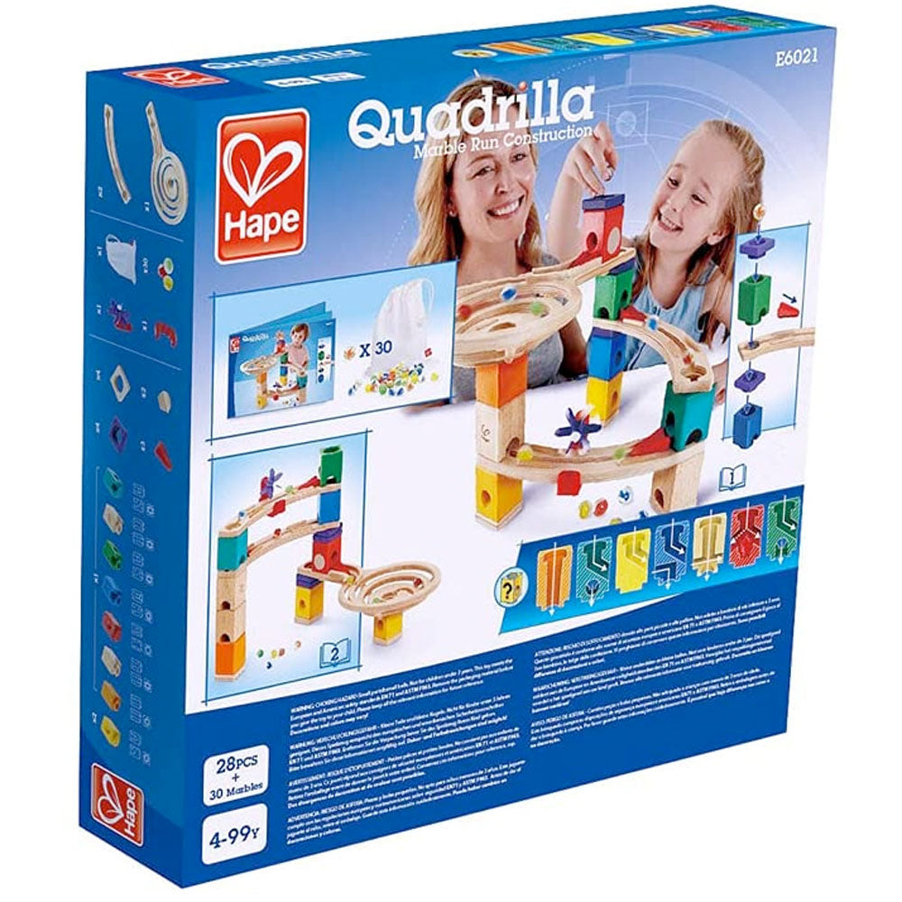 [DISCONTINUED] Hape Wooden Quadrilla Race to the Finish Marble Run Set