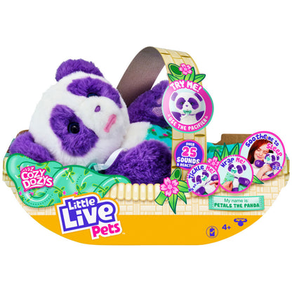 [DISCONTINUED] Moose Little Live Pets Plush Cozy Dozys Value Pack: Petals the Panda + Cubbles the Bear