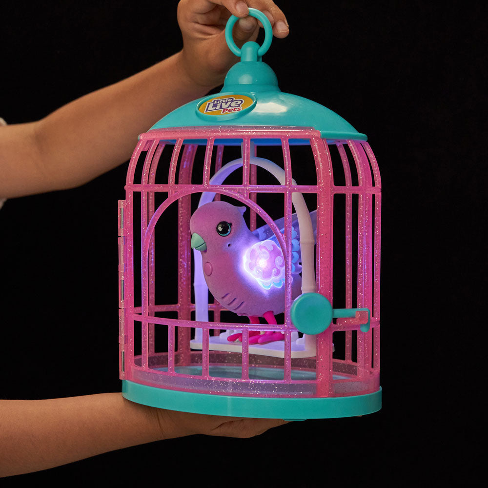 Moose Little Live Pets Lil Bird Bird Cage Polly Pearl Popular Toys Yogee Toys