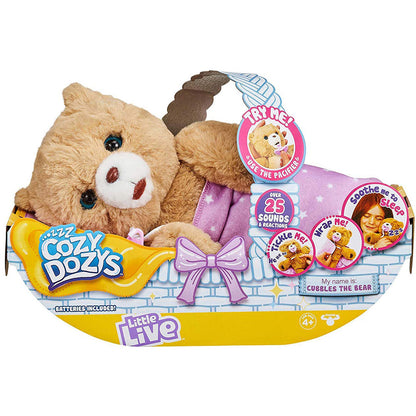 [DISCONTINUED] Moose Little Live Pets Plush Cozy Dozys Value Pack: Petals the Panda + Cubbles the Bear