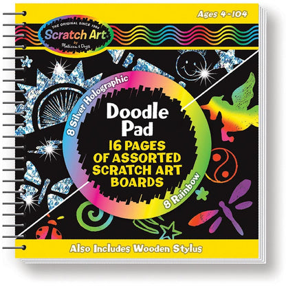 Melissa & Doug Scratch Art Doodle Pad Book Value Pack - Set of 2