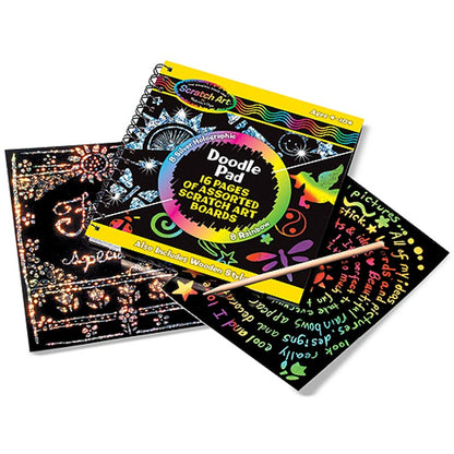 Melissa & Doug Scratch Art Doodle Pad Book Value Pack - Set of 2