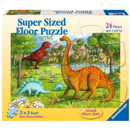 [DISCONTINUED] Ravensburger Dinosaur Pals Super Sized Floor Puzzle 24pc