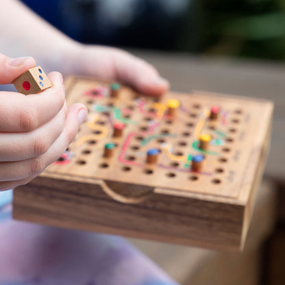 [DISCONTINUED] Wolfpack Games Snakes & Ladders Wooden Game